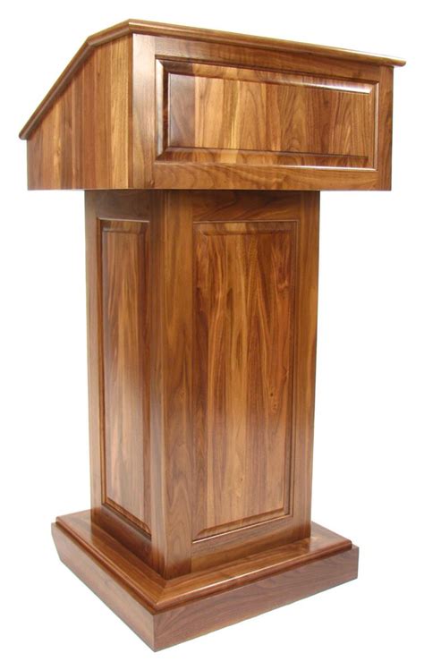 Walnut Podium Presentation Furniture For Business Or Church