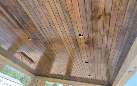 Tongue And Groove Exterior Ceiling Classic Remodeling