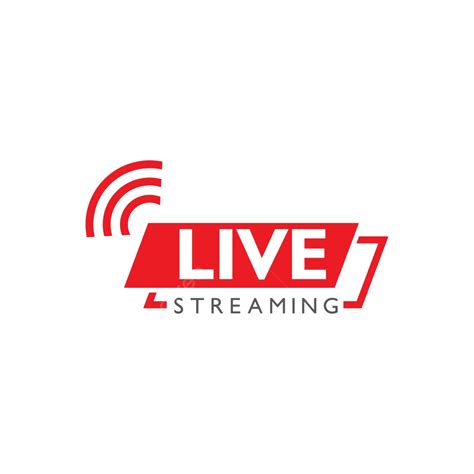Live Stream Logo Design Vector Illustration Concept Logo Stream Vector