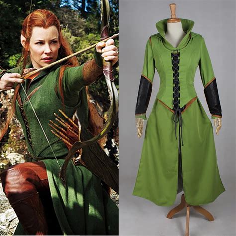 2015 Movie The Hobbit Desolation Of Smaug Tauriel Adult Cosplay Costume