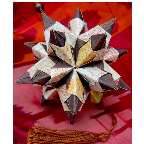 Christmas Origami Ornament Embroidery And Origami