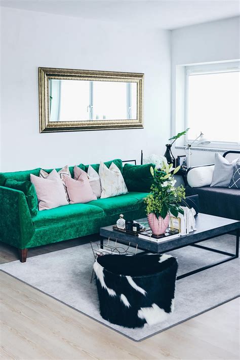 Unsere Neue Wohnzimmer Einrichtung In Grün Grau Und Rosa Lifestyle
