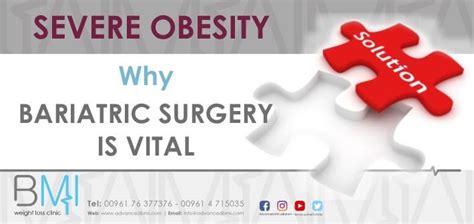 Severe Obesity Why Bariatric Surgery Is Vital Advanced Bmi Lebanon