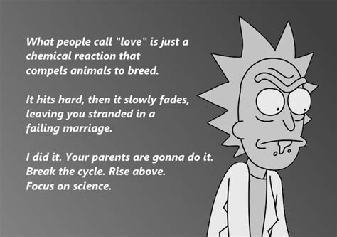 Awesome Love Is Just A Chemical Reaction Rick And Morty Stoichiometry
