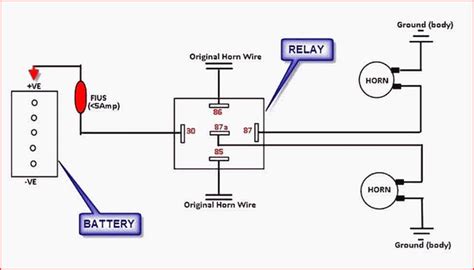 Volt Horn Relay Wiring Diagram Wiring Diagram