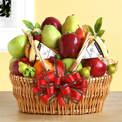Enjoy big savings and have these healthy essentials delivered to your door! Natural Organic Fruit & Cheese Gift Basket - Gift Baskets ...