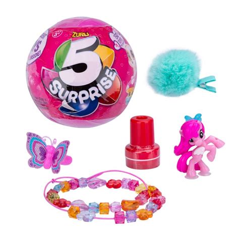 5 Surprise Pink Mystery Capsule Collectible Toy By Zuru