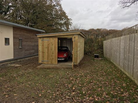 wooden garages timber garages in devon by shields garden buildings