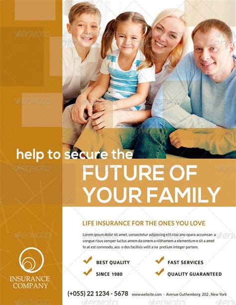 Life Insurance Flyer Templates Free Financial Report