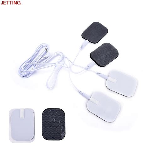 Body Massager 4pcs Replacement Pad For Massage Stick Tens Units Electrodes Pads 1pc Wires