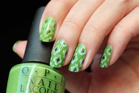 Check spelling or type a new query. NOTD | Ikat nail design with three shades of green ...