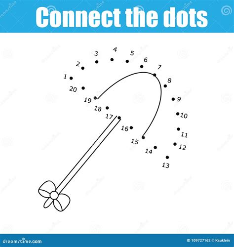 Connect The Dots By Numbers Children Educational Game Printable Images