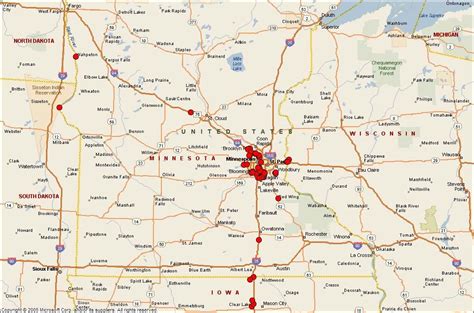 Map Of Iowa And Minnesota Maping Resources