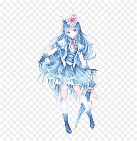Blue Anime Aesthetic Transparent Anime Wallpaper Hd