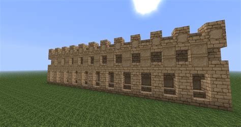 A Nice Desert Castle Wall Design I Made Minecraft