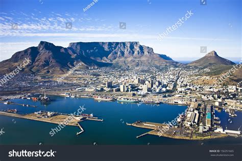 Aerial View Cape Town City Centre Stock Photo 156351665