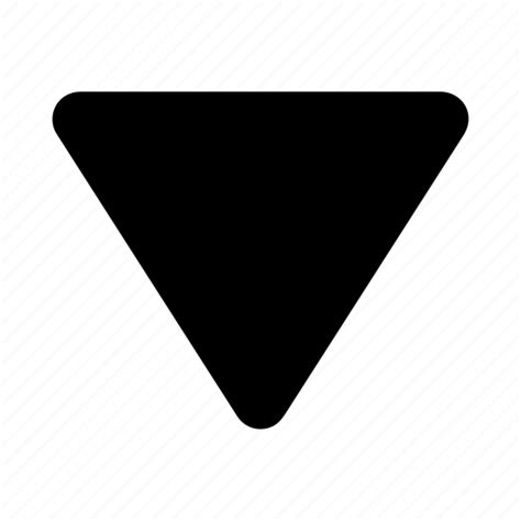 Arrow Direction Down Triangle Icon