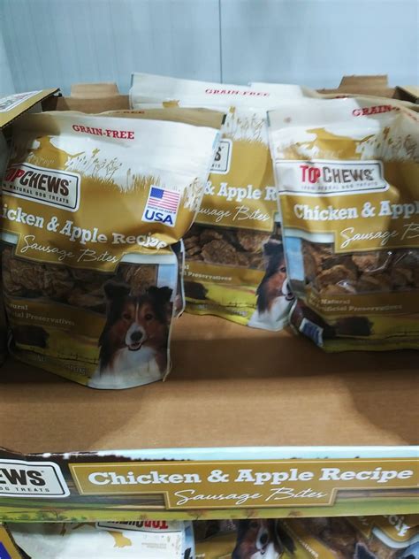 What brand are you guys using? Top Chews Chicken and Apple Sausage Bites $11.49 - My ...