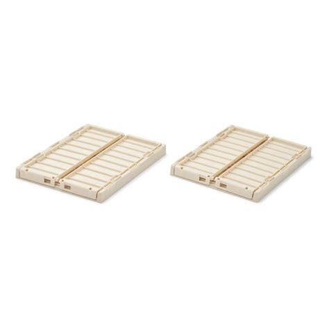 Liewood Weston Collapsible Crates Set Of 2 Nude Smallable