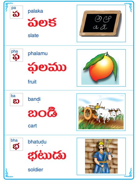 Telugu Simple Words Page 10