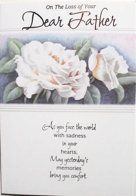 There is not grieving message that can express how much he meant to me. On the loss of your dear Father sympathy greeting card ...