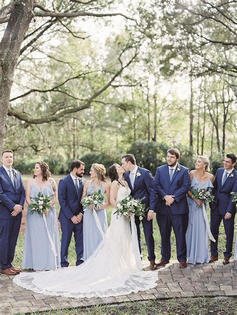 Amanda And Stephens Dusty Blue Wedding With Lots Of Greenery March