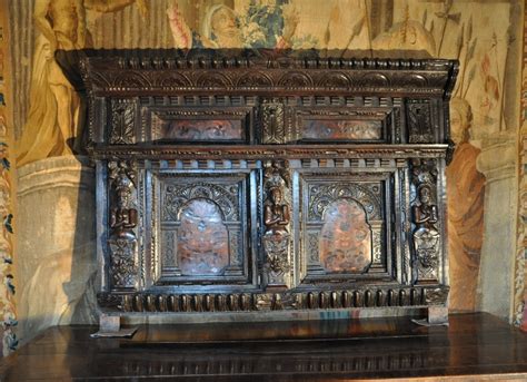 A Stunning Late Elizabethan Early Jacobean Oak And Inlaid Overmantle