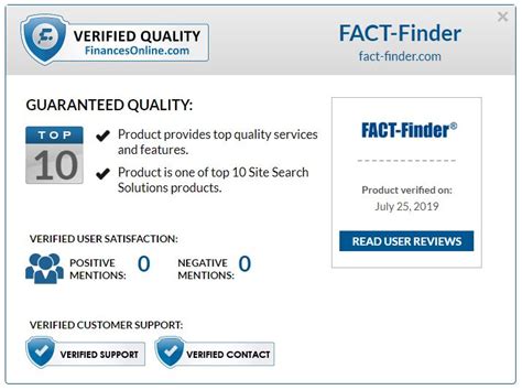 Fact Finder Is Named 1 Best Site Search Solution Fact Finder Blog