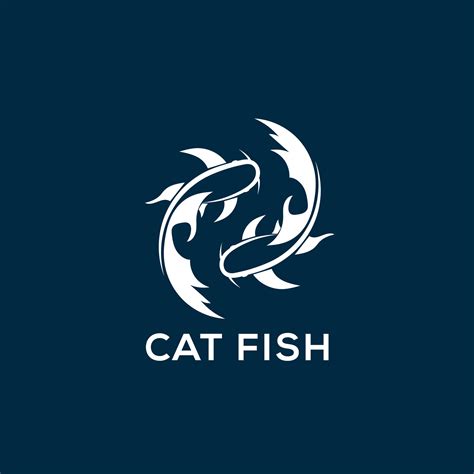 Catfish Logo Design Vector Illustration 28134406 Vector Art At Vecteezy