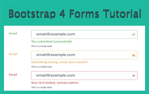 Bootstrap 4 Forms Tutorial Webnots