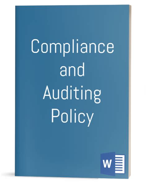 Compliance And Auditing Policy It Procedure Template