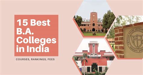 15 Best Ba Colleges In India Course Rankings Fees