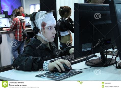 Young People Playing Video Games Editorial Photo Image
