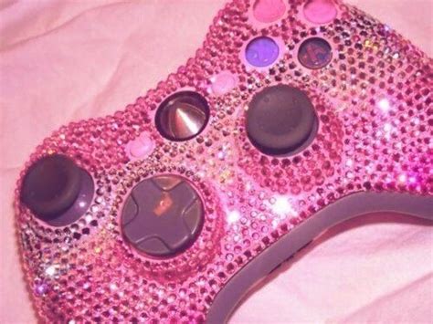 Aint This Bedazzled Pink Xbox Controller Just Adorable Pink Tumblr