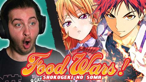 Food Wars Opening 1 7 Reaction Anime Opening Reaction Youtube