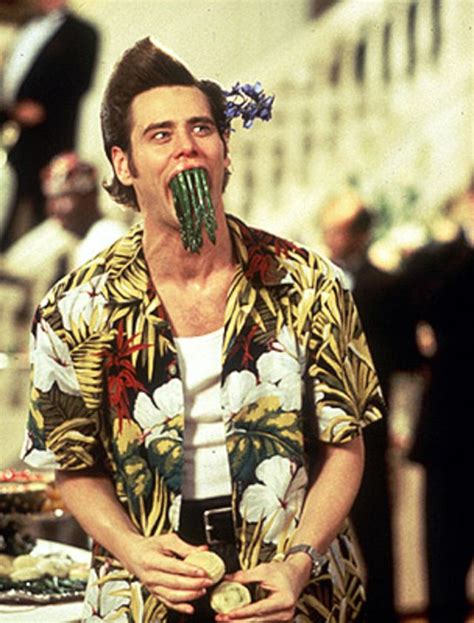 Jim Carrey As Ace Ventura Do I Have Something In My Teeth Just For