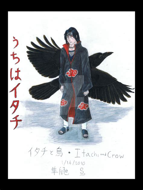 Itachi And Crow By Russockshitha On Deviantart