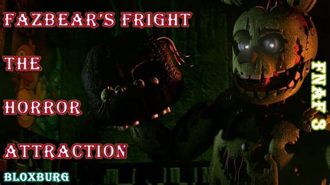 Bloxburg Fazbear S Fright The Horror Attraction Fnaf Youtube