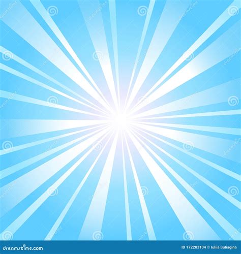 Abstract Blue Rays With Burst Bright Background Gradient Flying Lines