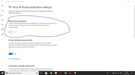 Cant Turn Real Time Protection On Microsoft Community
