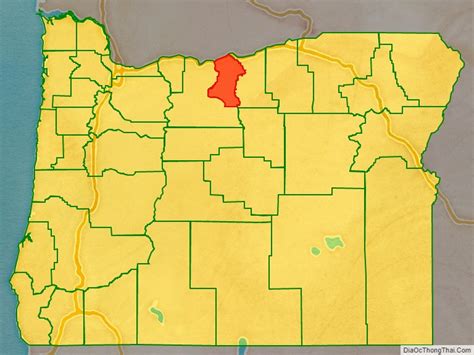 Map Of Sherman County Oregon