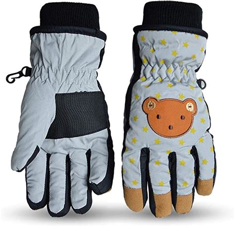 Winter Snow Snow Children Finger Ski Heated Waterproof Gloves Keep Warm