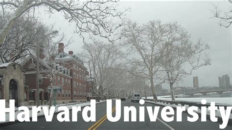 Driving Around The Harvard University In Winter Youtube