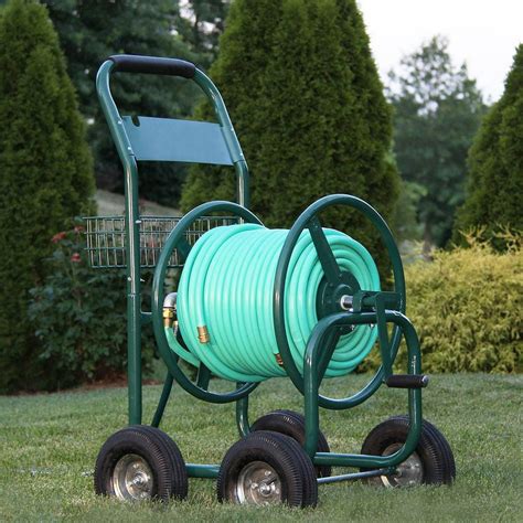 Liberty Garden Products 4 Wheel Hose Reel Cart Holds Up To 350 Feet 2 Pack