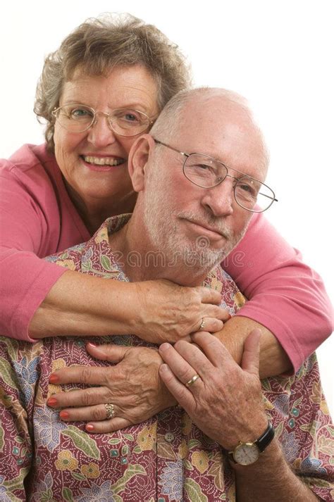 Happy Senior Couple Affectionate Happy Senior Couple Poses For Portrait Sponsored