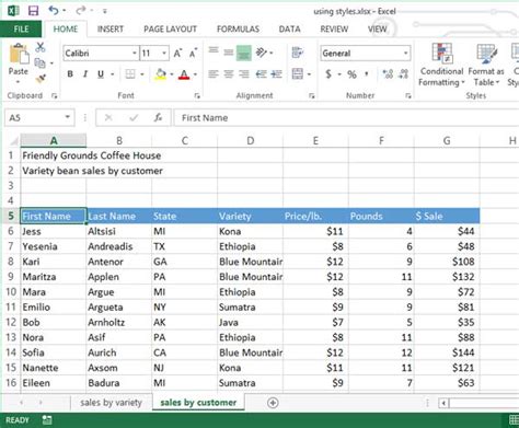 How To Format Your Spreadsheets In Excel With Styles 11544 Hot Sex Picture