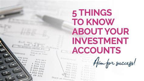 5 Things To Know About Your Investment Account Youtube