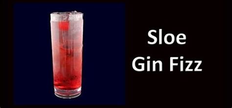 Sloe Gin Fizz With 7up