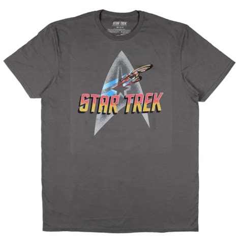 Star Trek Mens Uss Enterprise Series Logo Graphic Print T Shirt 1795
