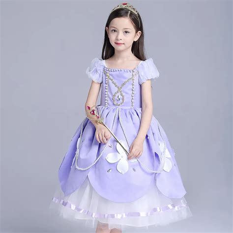 Buy 2018 New Girls Kids Sofia Princess Dress Cosplay